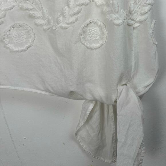 Madewell Embroidered Floral Blouse Cottagecore Preppy Coquette Bohemian Coastal - Picture 5 of 8